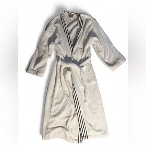 White Robe with Black Stripes